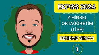 EKPSS 2024  ZİHİNSEL  ORTAÖĞRETİM  DENEME SINAVI 1 ekpss [upl. by Stauffer579]