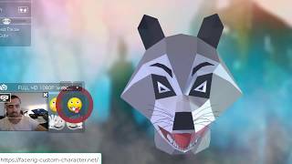 Creation of a custom Facerig racoon 3D model [upl. by Sonia741]