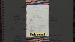 Dipole moment chemistry class 11 [upl. by Marcie]