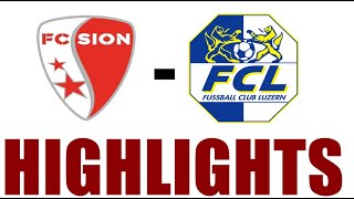 FC Luzern  FC Sion 10 Highlights  Swiss Super League 202425 [upl. by Fillender]