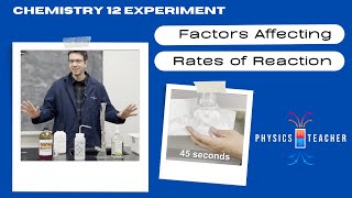 Grade 12 Chemistry Lab  Rates of Reactions [upl. by Middle]