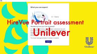 HireVue Portrait assessment Interview Unilever 2023 [upl. by Jessy]