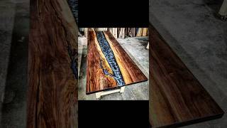 Stormey Grey Countertop 🌪️epoxy diy woodworking [upl. by Haelahk]