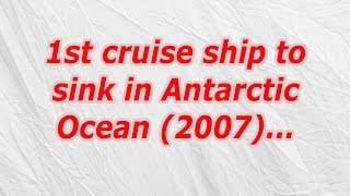 1st cruise ship to sink in Antarctic Ocean 2007 CodyCross Crossword Answer [upl. by Thayne]