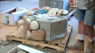 DIY Instructions How to Build a Gas Fire Pit part 2 [upl. by Nyvek]