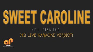 SWEET CAROLINE  Neil Diamond HQ KARAOKE VERSION [upl. by Coonan]