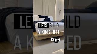 How to build a platformfloating bed  Step by step tutorial diy diybed bedroomdecor [upl. by Dranyer]