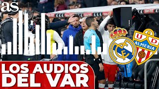 AUDIOS DEL VAR del POLÉMICO REAL MADRID  ALMERÍA [upl. by Nawat]