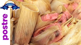 Tamales de dulce recetas fáciles 💜💜💜 Las Recetas [upl. by Abba]