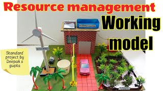 Resource management working model project solar energy wind energy rainwater resourcemanagement [upl. by Gil319]