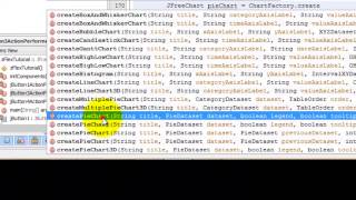 Creating a Pie Chart with NETBEANS and JFreeChart [upl. by Okomot]