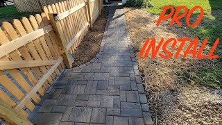 How to install techo bloc pavers [upl. by Ilrac220]