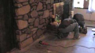 Undercutting Stone Fireplace [upl. by Mikeb751]