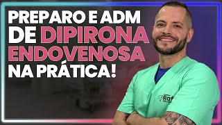 Preparo da DIPIRONA ENDOVENOSA  Passo a Passo 😮  Prof Rafa Albuquerque [upl. by Ydnec]