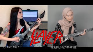 Slayer  South of Heaven Elena amp Mel cover [upl. by Atimed]