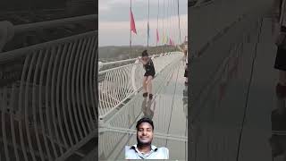 Glass bridge China funny video ll viralshort viralvideo Home [upl. by Vally]