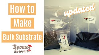 How to Make Easy Bulk Substrate Coco Coir  Vermiculite  Gypsum [upl. by Willey]