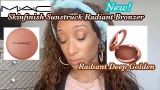 New Mac Skinfinish Sunstruck Radiant Bronzer  Radiant Deep Golden DEMO [upl. by Eustasius403]