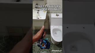 TOILET BOWL  LAVATORY REPAIR AND INSTALLATION plumbing septictank plumbingsolutions [upl. by Judus193]