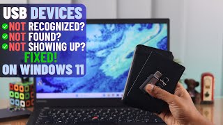 Windows 11 How To Fix USB Device Not Recognized Not Showing Up [upl. by Philippa6]