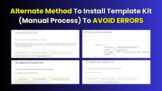 Envato Elements Template Kit MANUAL Installation To Avoid ERRORS in Elementor WordPress [upl. by Zined667]