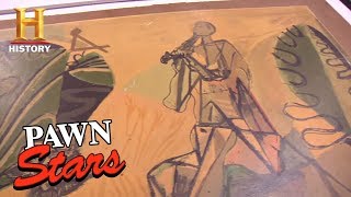 Pawn Stars The Unnamed Picasso  History [upl. by Llenyar]