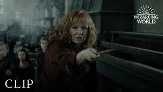 Wizard Duel Molly Weasley vs Bellatrix Lestrange  Harry Potter and the Deathly Hallows Pt 2 [upl. by Micheil142]