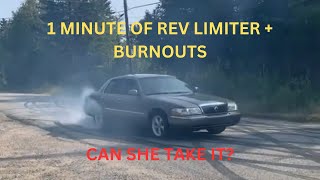 Grand Marquis REDLINED For 1 Min amp BURNOUTS… [upl. by Leunamesoj874]