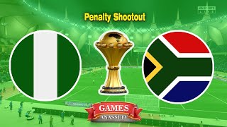 Penalty Shootout  Nigeria vs South Africa  African Cup of Nations 2023 Semi Final  eFootball PES [upl. by Aineles]