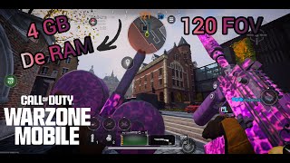 Warzone mobile 4GB de Ram  Gameplay snapdragon 845 🎮🕹️ [upl. by Ayerim]