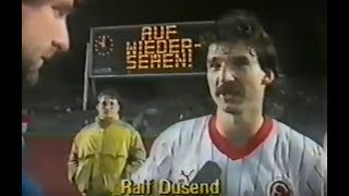 1986 Fortuna Düsseldorf  Bayern München 30  DFB Pokal  Interview Dieter Brei und Ralf Dusend [upl. by Zane]