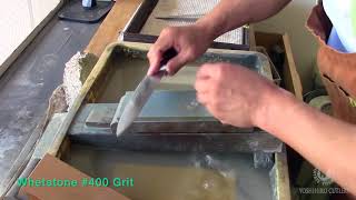 Knife vs Concrete  Japanese Whetstone Repair and Resharpening [upl. by Laverna]