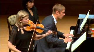 Alina Ibragimova amp Cédric Tiberghien  extract from Mozart Sonata in B flat Kv10 [upl. by Htebirol]