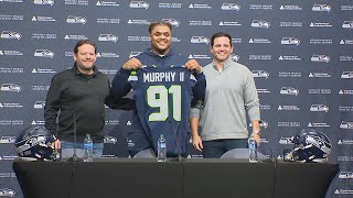 WATCH Seahawks press conference with Byron Murphy II [upl. by Radferd916]