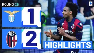 LAZIOBOLOGNA 12  HIGHLIGHTS  Zirkzee Secures Comeback Win For Visitors  Serie A 202324 [upl. by Maurili]