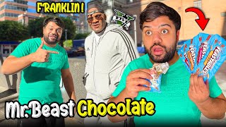 Trying MrBeasts Chocolate For The First Time 🍫😍 I Met The Reallife Franklin From GTA 5 😱 [upl. by Doble]