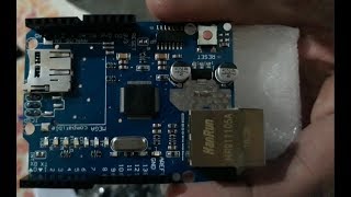 IOT Review Ethernet Shield W5100 Arduino UNO Mega 2560 1280 328 UNR R3 [upl. by Ellennad]