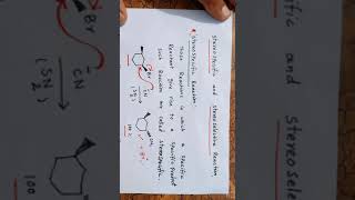 stereospecific and stereoselective reaction Organic Chemistry [upl. by Hamer]