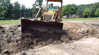 Cat 931 Trackloader Backfilling a Ditch [upl. by Micro]