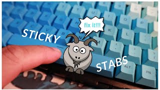 GMMK PRO  STICKY GOAT STABS MOD AND FIX [upl. by Jeniece]