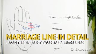 ✔ Different Types of MARRIAGE Lines  Palmistry amp Palm Reading [upl. by Leirua220]