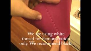 How To Stitch a Neoprene or Scuba Foam Unsewn Hugger [upl. by Val2]