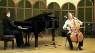 Ildiko Szabo Nicolas Namoradze play Beethoven Sonata for piano and cello in Amajor Op 69 II [upl. by Frear]