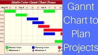 Create Gantt Chart in Excel 2016 [upl. by Luapnhoj244]