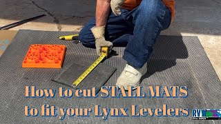 Stall Mats keep your Lynx Levelers or Camco Leveling Blocks from sliding or BREAKING UP [upl. by Ivie]