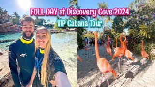 Discovery Cove FULL DAY  VIP Cabana Tour  Gluten Free Food amp Drinks [upl. by Juakn289]