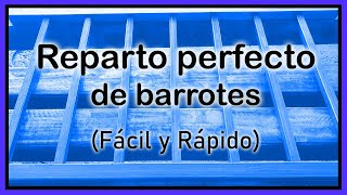 Como hacer una reja reparto de barrotes perfecto Fácil y Rápido [upl. by Enyawed90]