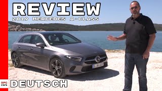 2019 Mercedes AClass A180d Diesel Review  Deutsch [upl. by Venn]