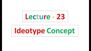 Lecture  23 Kharif Crop Improvement [upl. by Rehpotsirh]