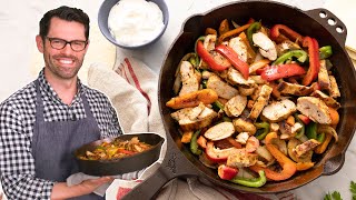 Easy Chicken Fajitas Recipe [upl. by Eeniffar974]